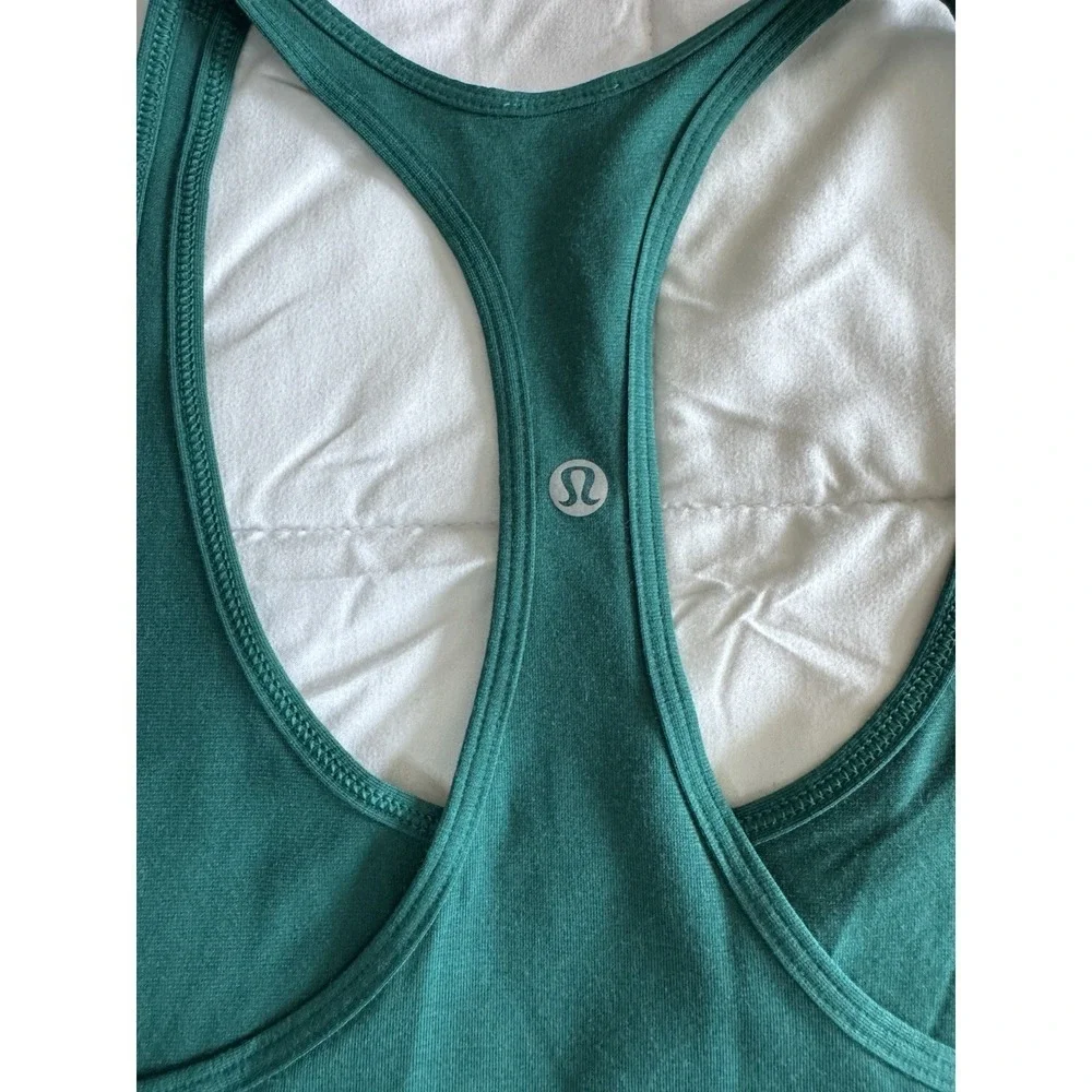 New Lululemon Women's Green Tech Mesh Singlet Size 4 Racerback Tank Top NWT
